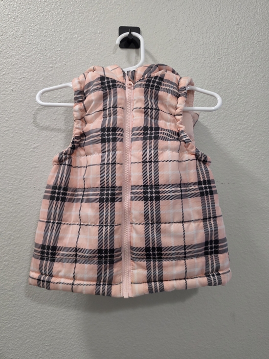 dip Other - dip Toddler Pink and Black Plaid Quilted Puffer Vest